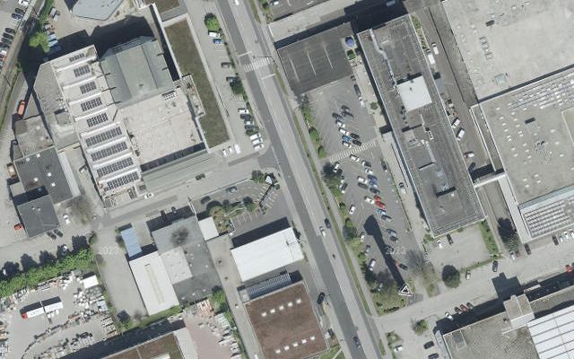 Luftbild von ENI Hoffelner (24h) + Washplex, 4020 Linz