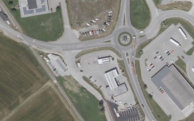 Luftbild von OMV-Mobilitycenter St.Georgen im A