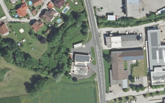 Luftbild von BP Hoffelner + Carwash-Center