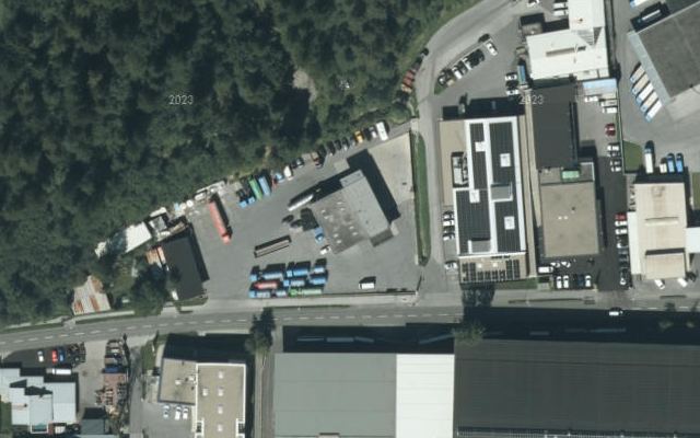 Luftbild von Dieseltankstelle   Silo- Melmer